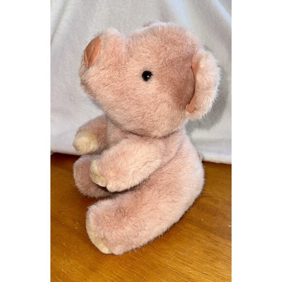 Mary Meyer 9” Pig Piglet Plush Pink Stuffed Farm Animal Suede Ears and Nose - Picture 5 of 8